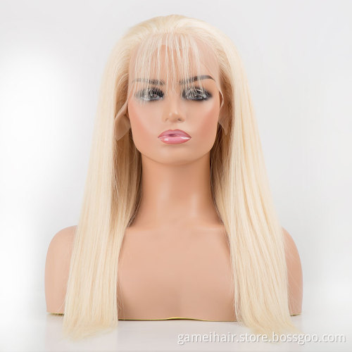 100% Virgin Blonde 613 Russian Hair Curly Front Lace Wig. Hd Transparent 30 inch 613 full lace wig human hair virgin